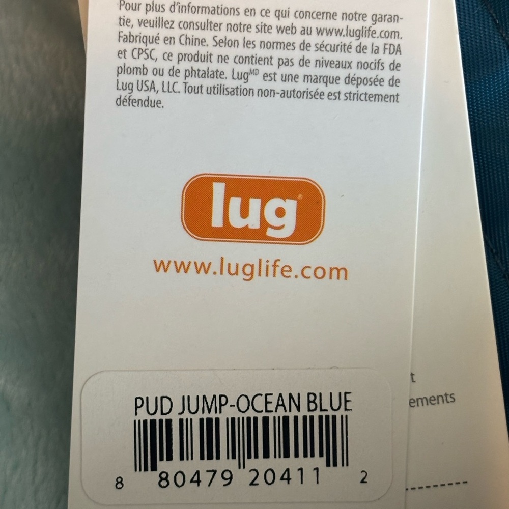 Brand New (NWT) quilted lug ocean blue Puddle Jumper - Picture 5 of 7